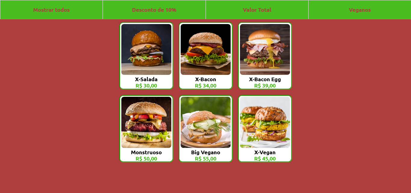 imagem projeto Cardápio
                  hamburgueria